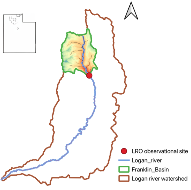 Watershed model domain
